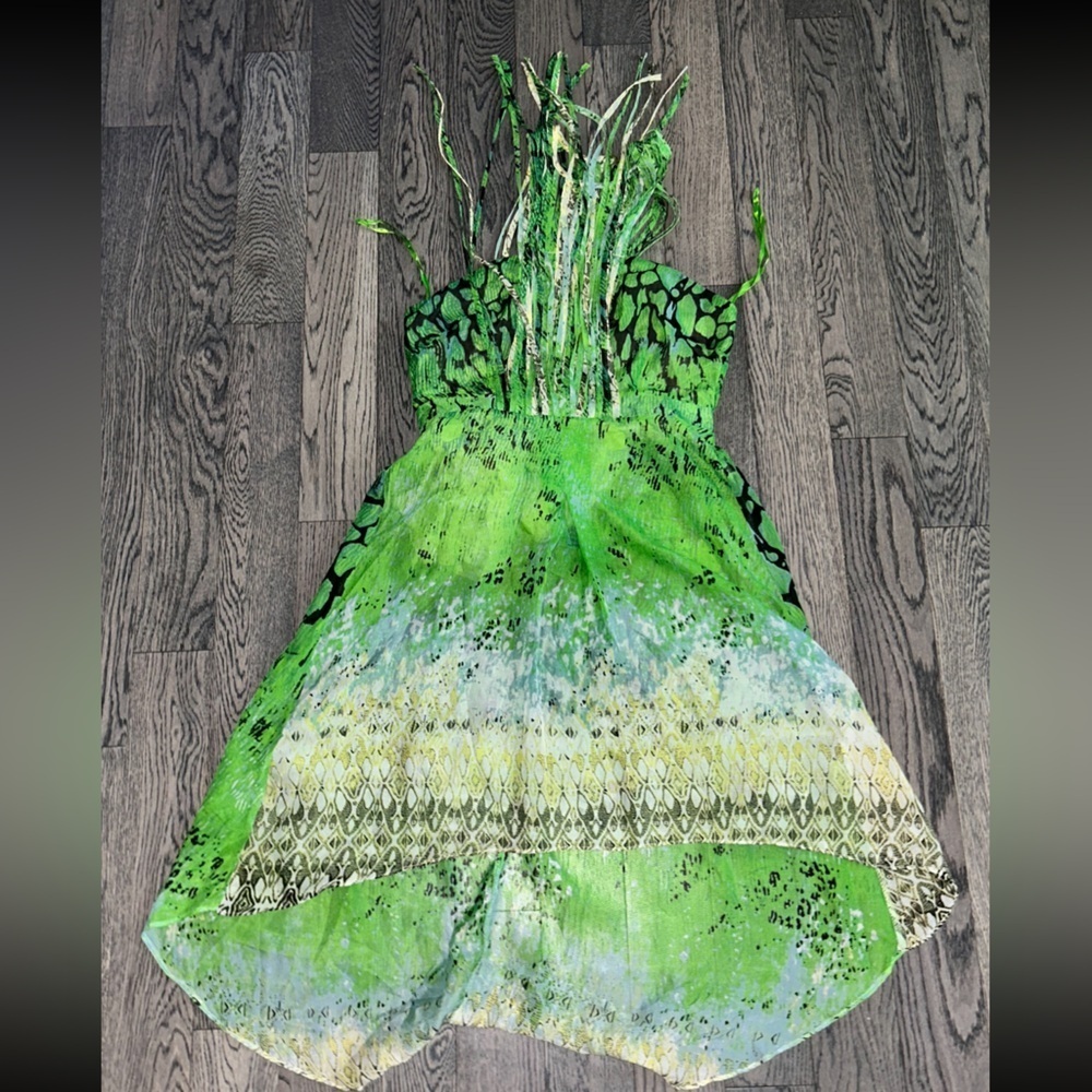 Anthropologie Neem printed bohemian mini dress